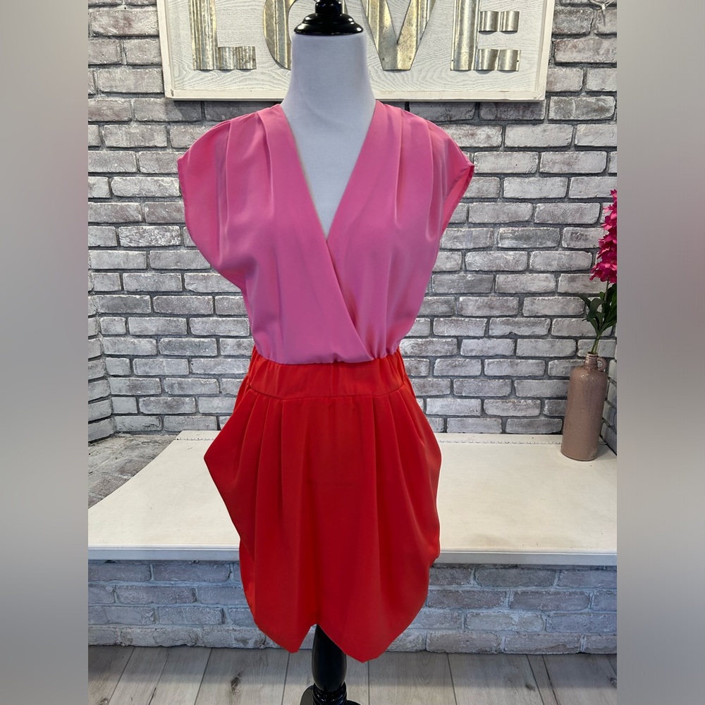 Vintage H&M color block dress.